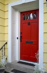 Comment Peindre Une Porte D Entree Principale Portes Peintes Comment Peindre Une Porte Couleurs De Peinture Rouge