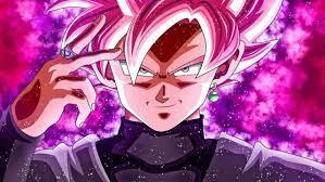 Set of four (4) holographic frieza force propaganda postcards; Goku Black Goes Rose For The Holidays With Dragon Ball Genderbend Cosplay