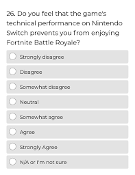 Student a's questions (do not show these to student b). Switch Users Check Your Emails For A Survey From Epic They Seem To Ask A Lot Of Questions About Performance On Switch Now S Your Chance To Get Your Voice Heard Fortnitebr
