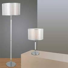 Bright Star Standing And Table Light With Silver Patterned Shade Bright Stars Light Table Lighting