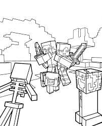 Click the minecraft steve coloring pages to view printable version or color it online (compatible with ipad and android tablets). Alex With Steve Coloring Page Sheet Topcoloringpages Net