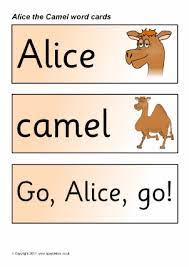 Alice the camel has no humps. Alice The Camel Nursery Rhyme Teaching Resources Sparklebox
