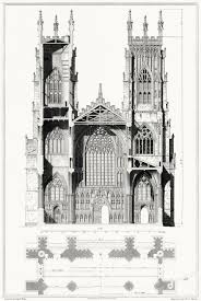 York Cathedral Church Elevation And Section Of Architecture Drawing Cathedral Architecture Gothic Architecture