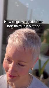 Enjoy the process of growing Meg’s pixie cut into a bob!! There are so many  ways to grow your hair out, this is how we chose to achieve our goal. We  extended the time between cuts and most were done ...