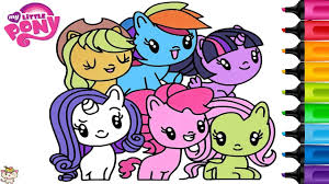 In this digital toy coloring video, i colored 2 hasbro my little pony (mlp) equestria girls: My Little Pony Cutie Mark Crew Coloring Book Pages Fluttershy Rainbow Splash Twilight Sparkle Pinkie Youtube
