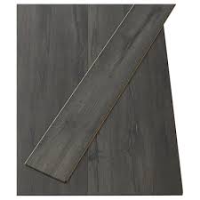 When you come to the end of the first row, cut the length of plank needed to complete the row. Flooring Ikea