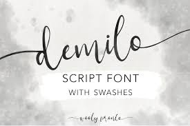 See more ideas about script fonts, script, fonts. Demilo Handwritten Modern Brush Script Font With Swashes 299123 Script Font Bundles