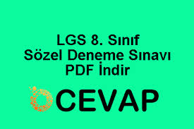 Lgs 8 Sinif Sozel Deneme Sinavi Pdf Indir Sinif Insan Felsefe