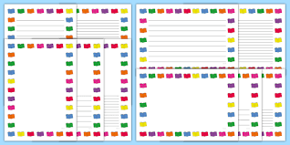 We're always adding new printables, and would love to hear your suggestions Books Page Borders Book Borders And Writing Frames