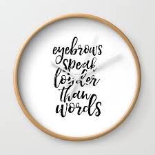 Makeup Quote Funny Prints Bathroom Decor Girly Girls Room Decor Quote Prints Wall Art Quotes Wall Clock By Aleksmorin Society6