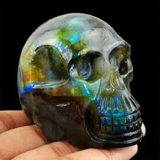 Genuine 1132 50 Cts Blue Flash Labradorite Skull Skull Skull Pictures Crystal Skull