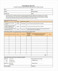 Travel Expense Form Template Inspirational Free 11 Sample Travel Expense Claim Forms In Word In 2020 Free Word Document Document Templates Templates