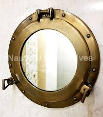 15 Canal Boat Porthole Window Antique Finish Wall Hanging Mirror Porthole Bullauge Spiegel Dekorative Wandspiegel Nautische Einrichtung