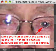 Burning away the glare using a curves adjustment layer and a dodge & burn layer fixing the color by simply painting on a new layer set to the color blend mode fixing the eyes by using two more curves adjustment layers cleaning up the details by using the. Remove Glare And Reflections From Glasses With This Photoshop Elements Tutorial