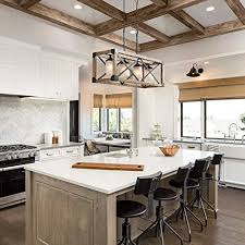 Wood Kitchen Island Farmhouse Pendant Lighting Hanging Fixture For Dining Room 4 Glass Globes In 2020 Rustic Kitchen Rustic Kitchen Island Kitchen Trends