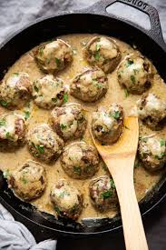 Stir in gravy mixes with wire whisk until smooth. The Best Swedish Meatballs In Brown Gravy Recipe Little Spice Jar