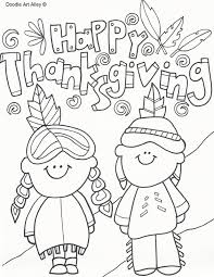 Printable coloring and activity pages are one way to keep the kids happy (or at least occupied) while thanksgiving dinner is cooking. Thanksgiving Coloring Pages Doodle Art Alley
