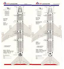 Airlines Past Present American Airlines Seating Guide Map