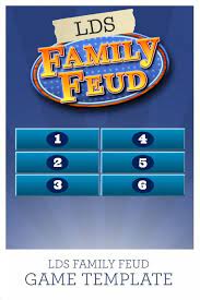 Ideas range from interviewing, trivia, words of the day & mad libs, and review games. Gospel Game Night Apostle Prophet Trivia Lds Family Feud Scripture Pictionary Celestial Pursuit New Era Bowl Et Family Feud Game Lds Families Family Feud