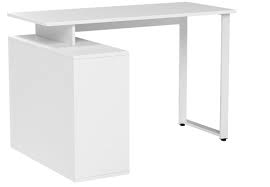 Eugad 0077zz Schreibtische Computertisch Pc Tisch Burotisch Arbeitstisch Mit Ablagen Holz Weiss 116x75x80cm Amazon De Arbeitstisch Computertisch Schreibtisch