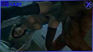 Jill Valentine is Fucked Hard in the Dog Pose in the Ass by a Monster with  a Big Dick - Pornhub.com