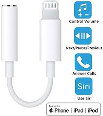 Amazon Com Wikipro Lightning To Headphone Jack Adapter Dongle Mfi Certified Earbuds Headphone Converter For Apple Iphone Se 11 Pro Pro Max Xr Xs Xs Max X 8 8plus 7 7plus Music Control Calling Siri Supported Electronics