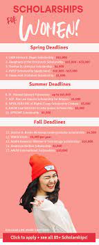 Scholarships For Women Complete List Of Deadlines In 2020 Grants For College College Money Scholarships For College