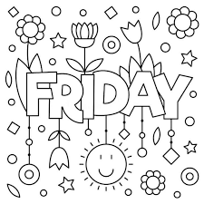 Best places to shop for black friday printer deals. Blessed Friday Coloring Pages Coloring Calendar Colouring Pages