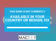 This Song Is Not Currently Available In Your Country Or Region Fixed Mactip