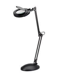 Realspace Led Magnifier Desk Lamp With Clamp 22 H Black Office Depot