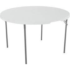 Lifetime 48 Round Fold In Half Table White Granite Lightweight Design Round Folding Table Half Round Table Folding Table