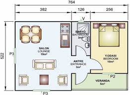 Konut malzemelerinin indirilmesi ve montajı. 40 Metrekare Tek Katli Prefabrik Ev