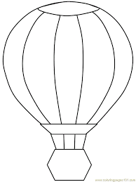 Hot Air Balloon Printable Coloring Pages Hot Air Balloon Craft Balloon Template Air Balloon