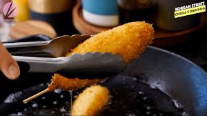 A food can be made with many different types of ingredients. Korean Street Cheese Corn Dogs Recipe Video Seonkyoung Longest