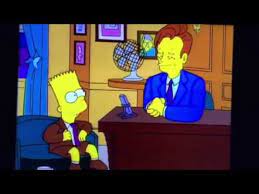 The #1 choice was actually physically in the process of being written as conan learned that david letterman would need a replacement on late night. Conan O Brien The Simpsons Youtube