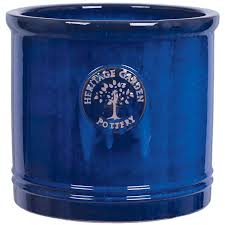 Plant pots can be made of several different materials. Heritage Blue Cylinder Pot Planter Heritage Pottery Heritage Blue Plant Pot