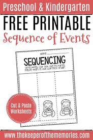 free printable sequence of events worksheets