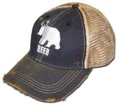 Half Deer Half Bear Washed Navy Beer Hat Beer Hat Hats How To Wash Hats