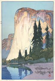 El Capitan Yosemite Valley By Hiroshi Yoshida Japanese Art Japanese Painting Japanese Woodblock Printing