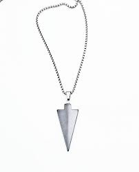 Men S Stone Arrowhead Necklace Men S Etsy Leather Gemstone Jewelry Arrowhead Necklace Men Necklace