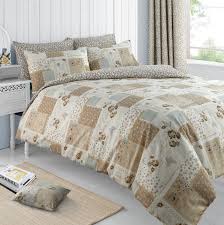 Duvet and comforter are both used in ae, although comforter is more common. Floral Natural Butterfly Chic Patchwork Roman Bedding Duvet Quilt Cover Set