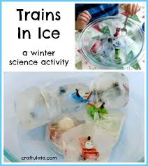 Trains In Ice A Winter Science Activity Winter Science Activities Winter Science Train Activities