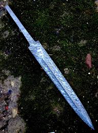 Lame D Epieu Oural De 30 Cm Forgee En Damas Feux Prete Pour Montage Final Hunting Spear S Blade Of Oural Of 11 52 Inch Forged Blade Epieu Lame Couteau