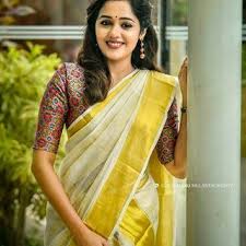 There is also a set mundu which is a two part. 77 Set Mundu Ideas Set Saree Kerala Saree Blouse Designs Kerala Saree