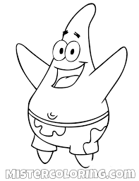 Spongebob Squarepants Coloring Pages For Kids Mister Coloring Spongebob Drawings Star Coloring Pages Spongebob Coloring