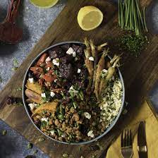 Roasted Veggie And Quorn Meatless Grounds Winter Buddha Bowl Recipe Quorn Roasted Veggies Recipes