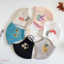 Our cloth face mask is one size fits most. Cool Embroidered Face Mask With Filter Pocket Unique Face Etsy Crochet Mask Sewing Embroidery Designs Hand Embroidery Videos