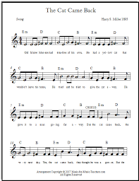 Easy piano songs with letter piano notes & tutorial. Beginner Piano Music For Kids Printable Free Sheet Music