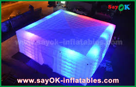 Giant White 210 D Oxford Inflatable Air Tent With Led Lighting For Party