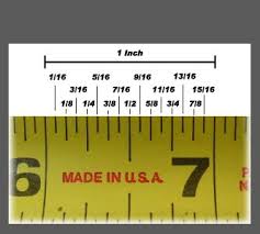 Measuring Tape Increments Full Inch Of A Standard Tape